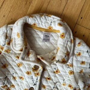 Carter's Floral Quilted Yellow Baby Toddler Jacket / Coat in 18M